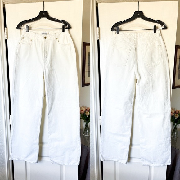 Heavy Manners Vanilla Sky Low Rise Baggy Denim White Cotton 30 NWT - Picture 2 of 9